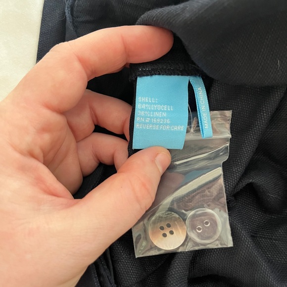 NWT J. McLaughlin Abbie Linen Navy Short - Picture 8 of 8